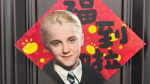 Décorations du Nouvel An Chinois sur le thème de Draco Malfoy vendues sur Taobao