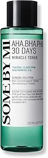 SOME BY MI AHA BHA PHA 30 Days Miracle Toner – 150ml – Tonique exfoliant coréen à l'acide salicylique – Tous types de peau – Pores & contrôle du sébum avec 2% de niacinamide – Soin coréen