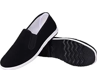Chaussures Traditionnelles Chinoises Traditionnelles de Beijing Kung Fu Chaussures Tai Chi Semelle en Caoutchouc Unisexe Noir