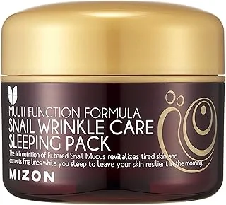 [MIZON] SNAIL WRINKLE CARE SLEEPING PACK (80g) Soin coréen - Masque de Nuit Hydratant - Soin Anti-âge - Bave d'Escargot - Éclat et Régénération Intense - Sans rinçage