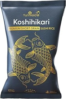 Yum Asia Koshihikari Riz à sushi blanc à grains courts 5kg