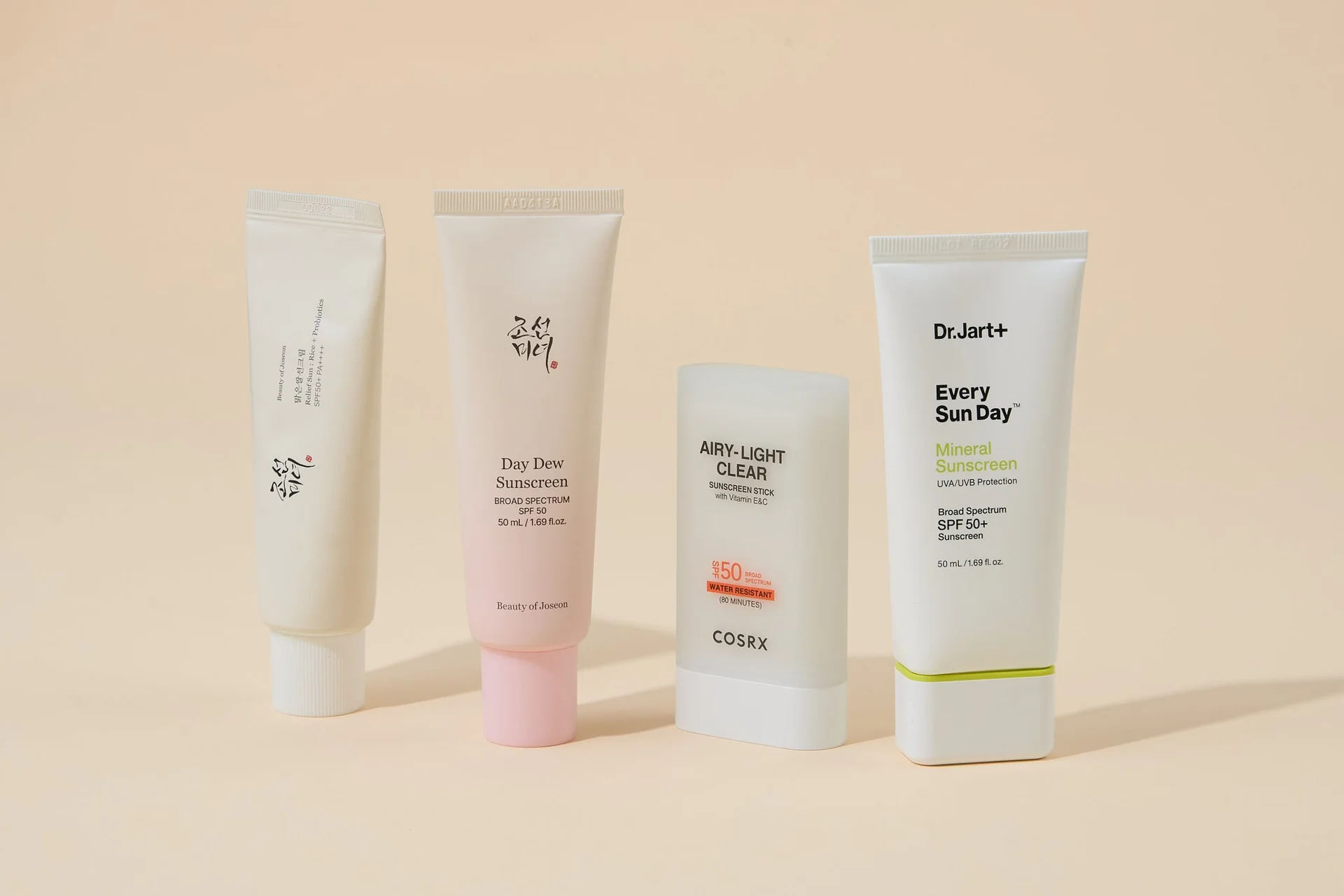 Sticks et crèmes solaires coréennes SPF 50