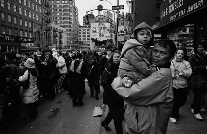 Défilé traditionnel lors du Nouvel An Lunaire dans le quartier de Chinatown