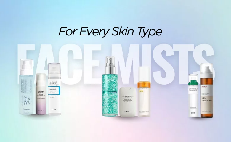 Brumes faciales coréennes pour l'hydratation continue de la peau