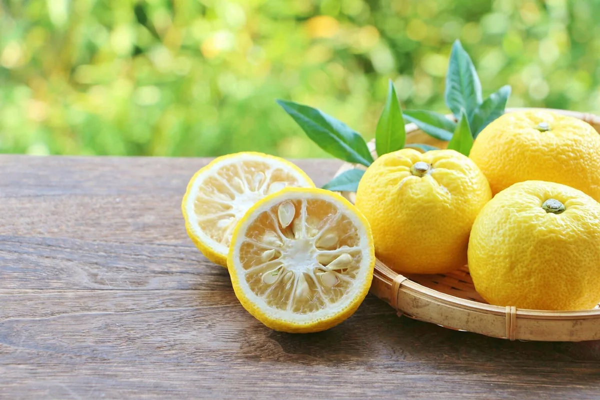 Fruits de Yuja frais pour l'éclat du teint avec Some By Mi