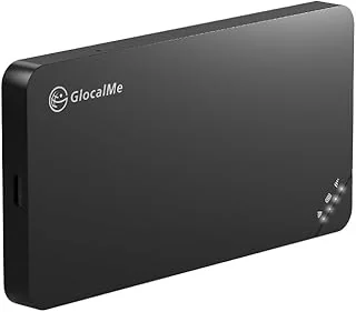 GlocalMe U3 4G Mobile WiFi Routeur Portable, Aucune Carte SIM nécessaire, connectez jusqu'à 10 appareils, créez Un réseau WLAN n'importe où, Appareil MiFi Déverrouillé avec 1 Go de Données Mondiales