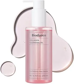 BIODANCE Collagen Cleansing Oil, Facial Oil Cleanser, Gentle Makeup Remover, Removes Bleackhed and Whitehead for Sensitive Skin, Korean Skin Care, Valentines Day Gifts for Herㅣ6.76 fl. oz. (200 ml)