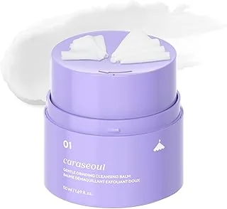 caraseoul Baume Démaquillant Exfoliant Doux avec BHA (acide salicylique) & Bakuchiol, végane, texture non grasse, huile nettoyante format voyage, soin de la peau coréen, pour tous types de peau (50ml)