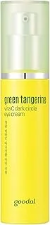 GOODAL Crème pour les yeux cernes à la vitamine C et à la mandarine verte | Traitement intensif anti-cernes et élasticité, soin doux, non irritant, anti-âge et anti-rides (Ver.2)