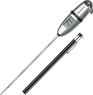 ThermoPro TP02S Thermometre Cuisine Patisserie Numérique 3 Secondes Instantané pour Boissons Chaudes Lait Les Confiseries Sucre avec Longue Sonde de Cuisson