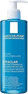 La Roche-Posay Effaclar Gel Moussant Purifiant, Nettoie en douceur & Matifie, Formule Sans Savon, pH physiologique, Pour Peaux Grasses à Tendance Acnéique, 400ml