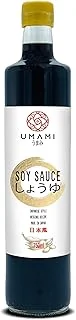 Umami Sauce Soja Artisanal 750ml - Fermenté Bois, Soja Entier - Longue Fermentation Traditionnelle - Sauce Soja Japonaise pour Cuisine Asiatique, Assaisonnement Sain et Savoureux