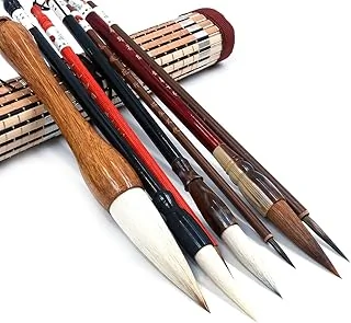 Excellent pinceau de calligraphie chinoise et Kanji japonais Sumi (4 tailles avec sac)