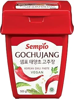 Sempio (500g/1.1lbs) - Pâte de piment coréenne, douce, savoureuse et épicée. Sauce au poivre rouge pour Tteokbokki, cuisine coréenne. Végétalien