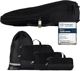 Organisateur Valise Compressible – Sac de Compression Voyage, Packing Cubes et Pochette Rangement – Idéal pour Rangement Valise et Organisation de Voyage