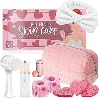 Skincare kit, routine skincare visage, skin care coréenne kit, coffret soin femme, soins pour le visage, idée cadeau, coffret beauté femme, korean, cadeau original utile,KSLUX