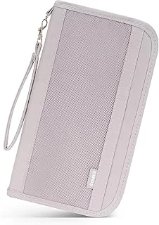 Portefeuille Passeport Familial Organisateur Pochette Passeport avec RFID Portefeuille de Voyage Portable pour Cartes de Crédit Billet Avion Carte d'Embarquemen Homme Femme