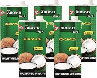 Aroy-D - lait de coco - 5 pièces (5 x 1 litre)