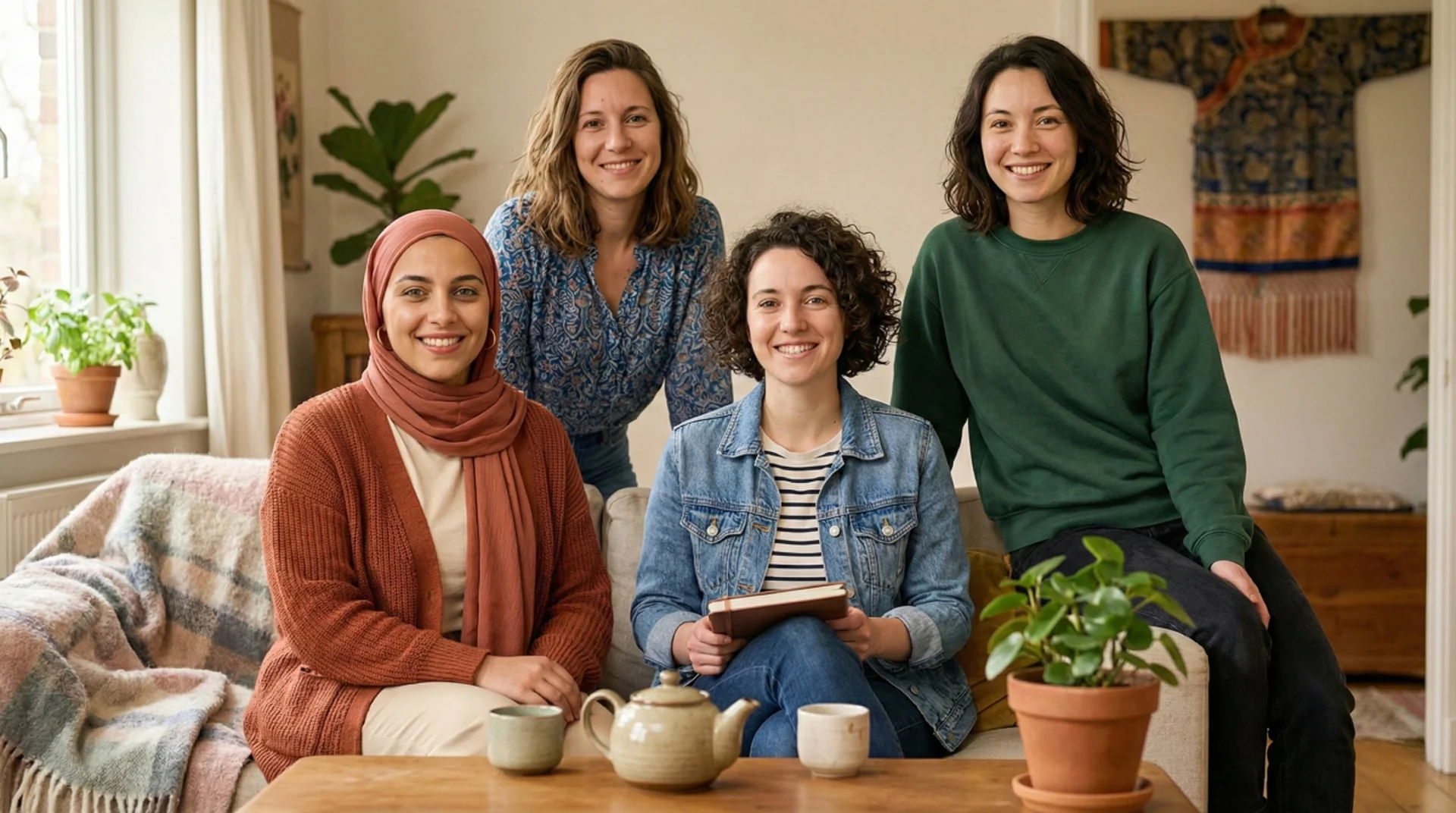 L'équipe de rédaction AsieTV — Sarah, Marie, Lara et Miya